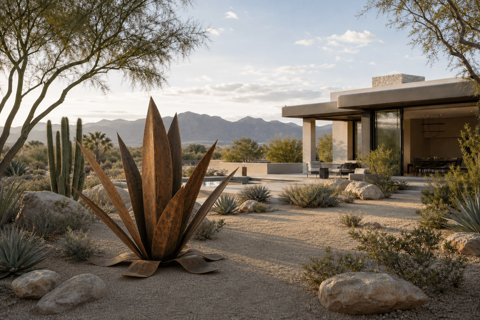 Sculpture concept for an estate garden